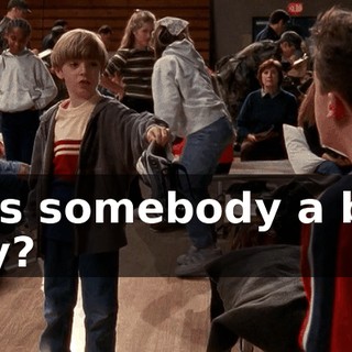 Was somebody a bad boy?