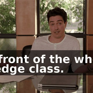 in front of the whole pledge class.