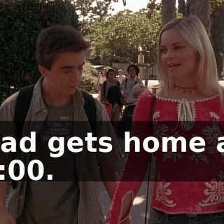 Dad gets home at 6:00.