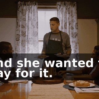 and she wanted to pay for it.