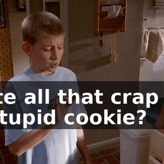 I ate all that crap for a stupid cookie?