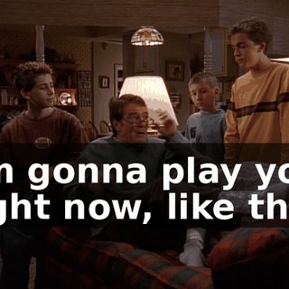 I'm gonna play you right now, like this,