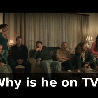 Why is he on TV?