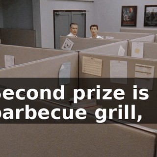 Second prize is a barbecue grill,