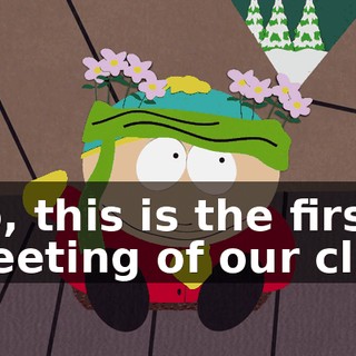 So, this is the first meeting of our club