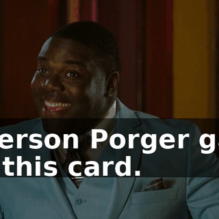 Jefferson Porger gave me this card.