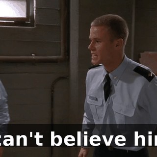 I can't believe him.