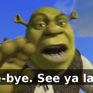 Bye-bye. See ya later.