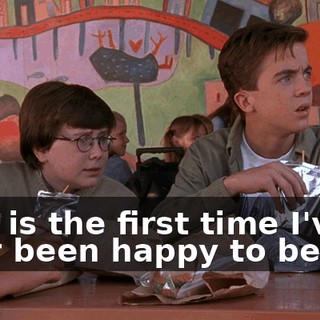 This is the first time I've ever been happy to be me.