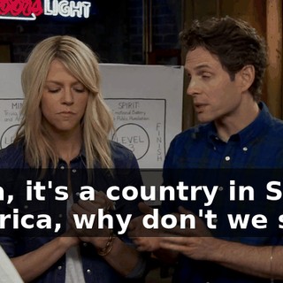 It's a, it's a country in South America, why don't we say