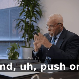 and, uh, push on.