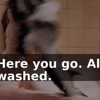 Here you go. All washed.