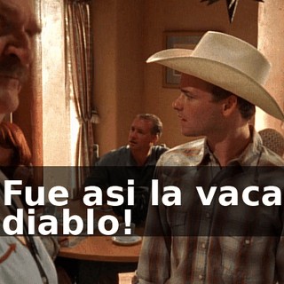 Fue asi la vaca diablo!