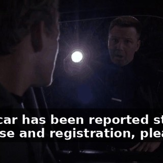 This car has been reported stolen. License and registration, please.
