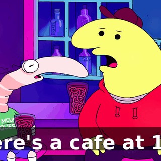 There's a cafe at 158.