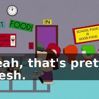 Yeah, that's pretty fresh.