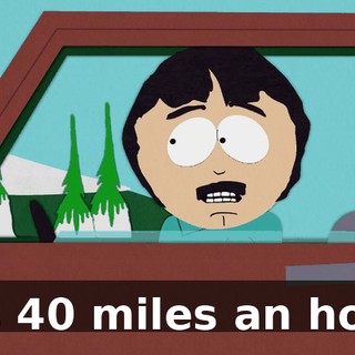it's 40 miles an hour.