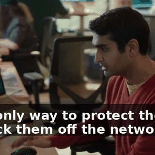 The only way to protect them is to kick them off the network.