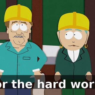 for the hard work.