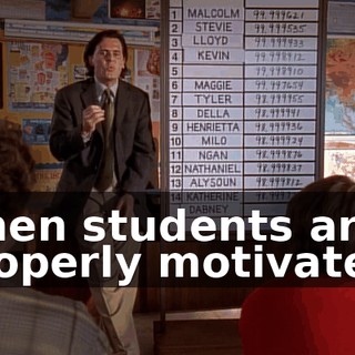 when students are properly motivated.