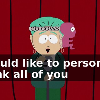 I would like to personally thank all of you