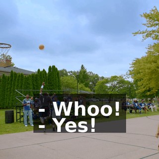 - Whoo! - Yes!