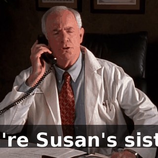 You're Susan's sister?