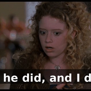 So he did, and I did.