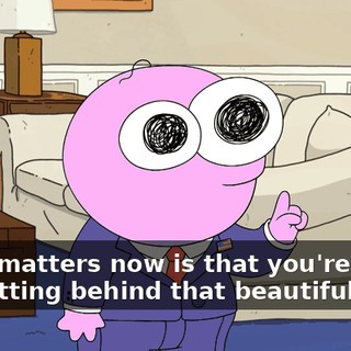 What matters now is that you're the one sitting behind that beautiful desk.