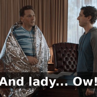 And lady... Ow!