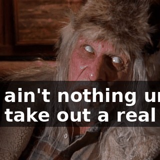 You ain't nothing until you take out a real rat.