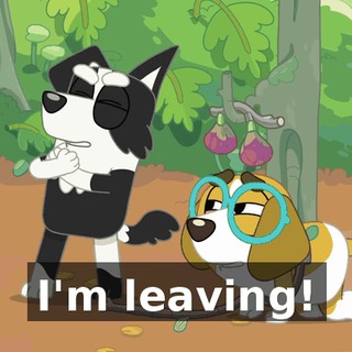 I'm leaving!