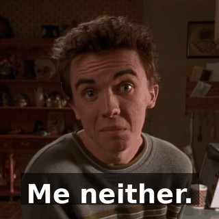 Me neither.