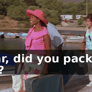 Dear, did you pack my hat?