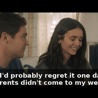 Yeah, I'd probably regret it one day if my parents didn't come to my wedding.