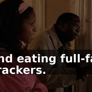 and eating full-fat crackers.