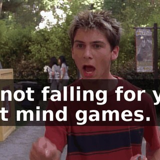 I'm not falling for your goat mind games.