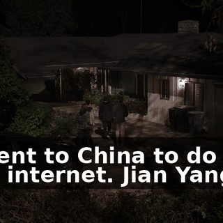 "I went to China to do new new internet. Jian Yang."