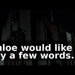 Chloe would like to say a few words.