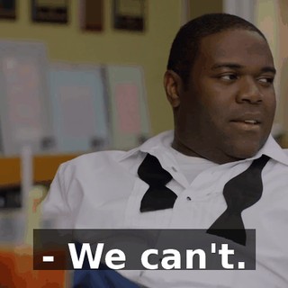 - We can't.