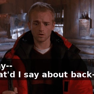 - Okay-- - What'd I say about back-talk?