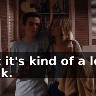 But it's kind of a long walk.