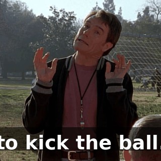 to kick the ball.