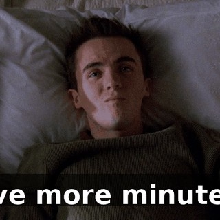 Five more minutes?
