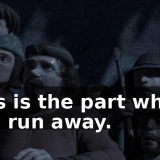 This is the part where you run away.