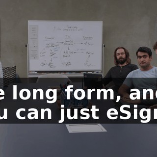 the long form, and you can just eSign...
