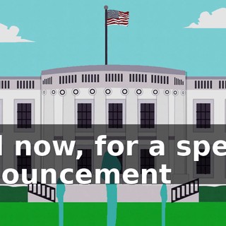 And now, for a special announcement