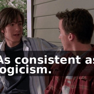 As consistent as logicism.