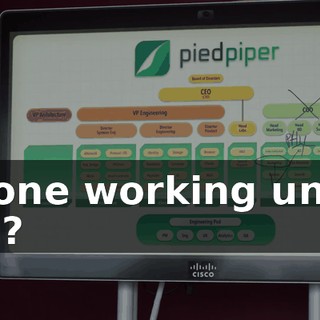 no one working under you?