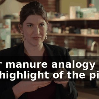 Your manure analogy was the highlight of the piece.